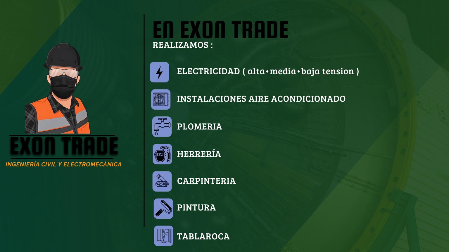 Servicios de ingeniería electromecánica
